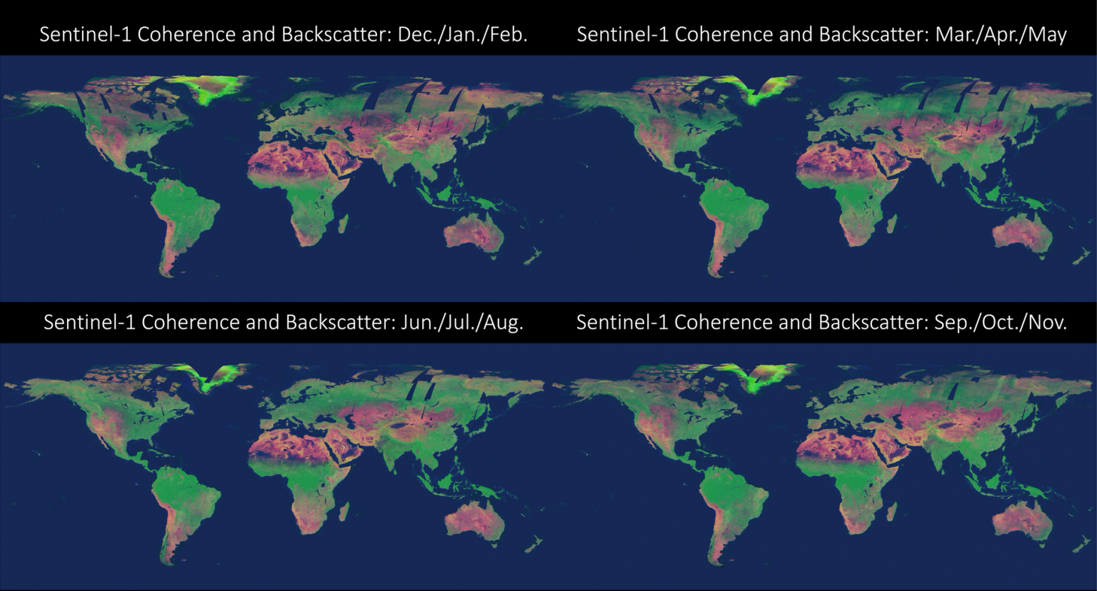 Global Seasonal Sentinel-1 Interferometric Coherence map released | Dr ...